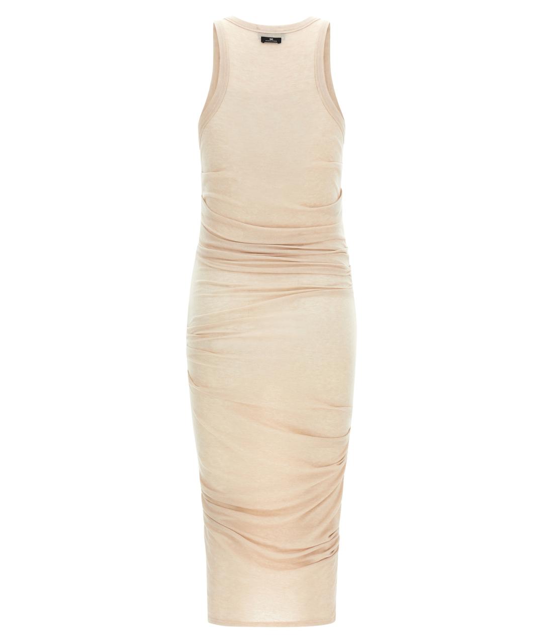 ELISABETTA FRANCHI Бежевое платье, фото 2