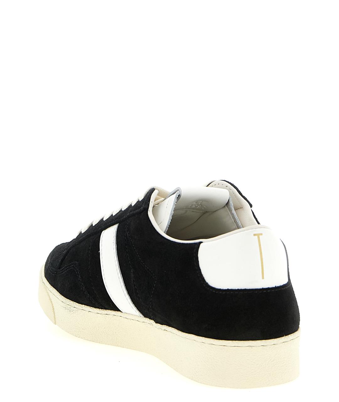 TOM FORD Черные кожаные низкие кроссовки / кеды, фото 3