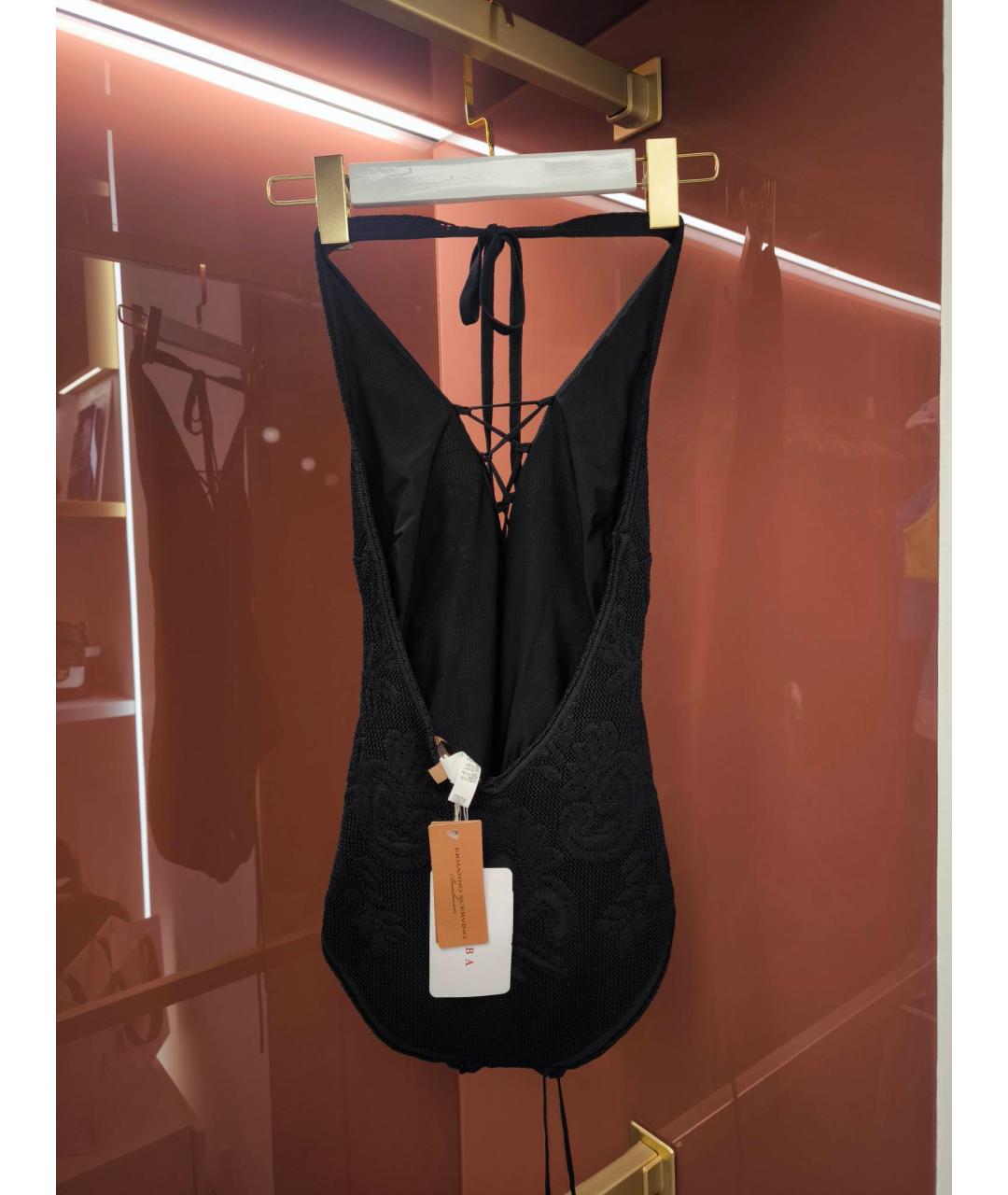 ERMANNO SCERVINO Черный вискозный купальник, фото 2