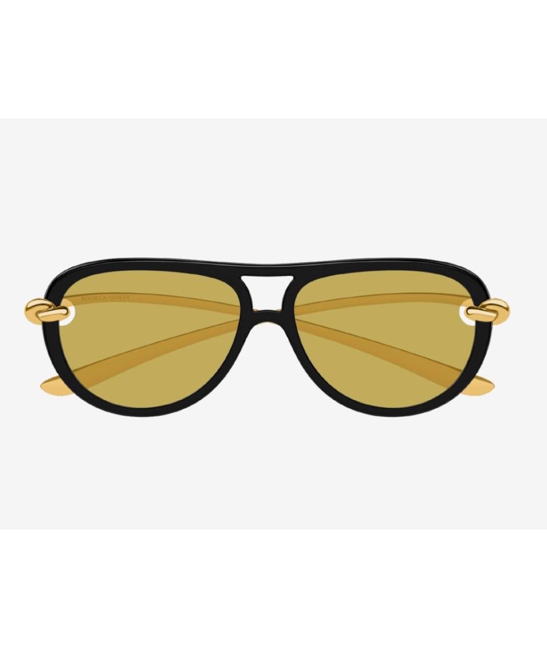 BOTTEGA VENETA Черные пластиковые солнцезащитные очки, фото 2