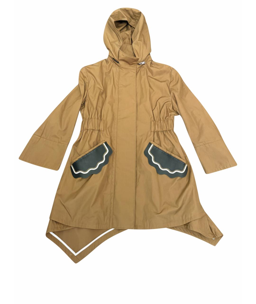 FENDI Коричневая хлопковая куртка, фото 1