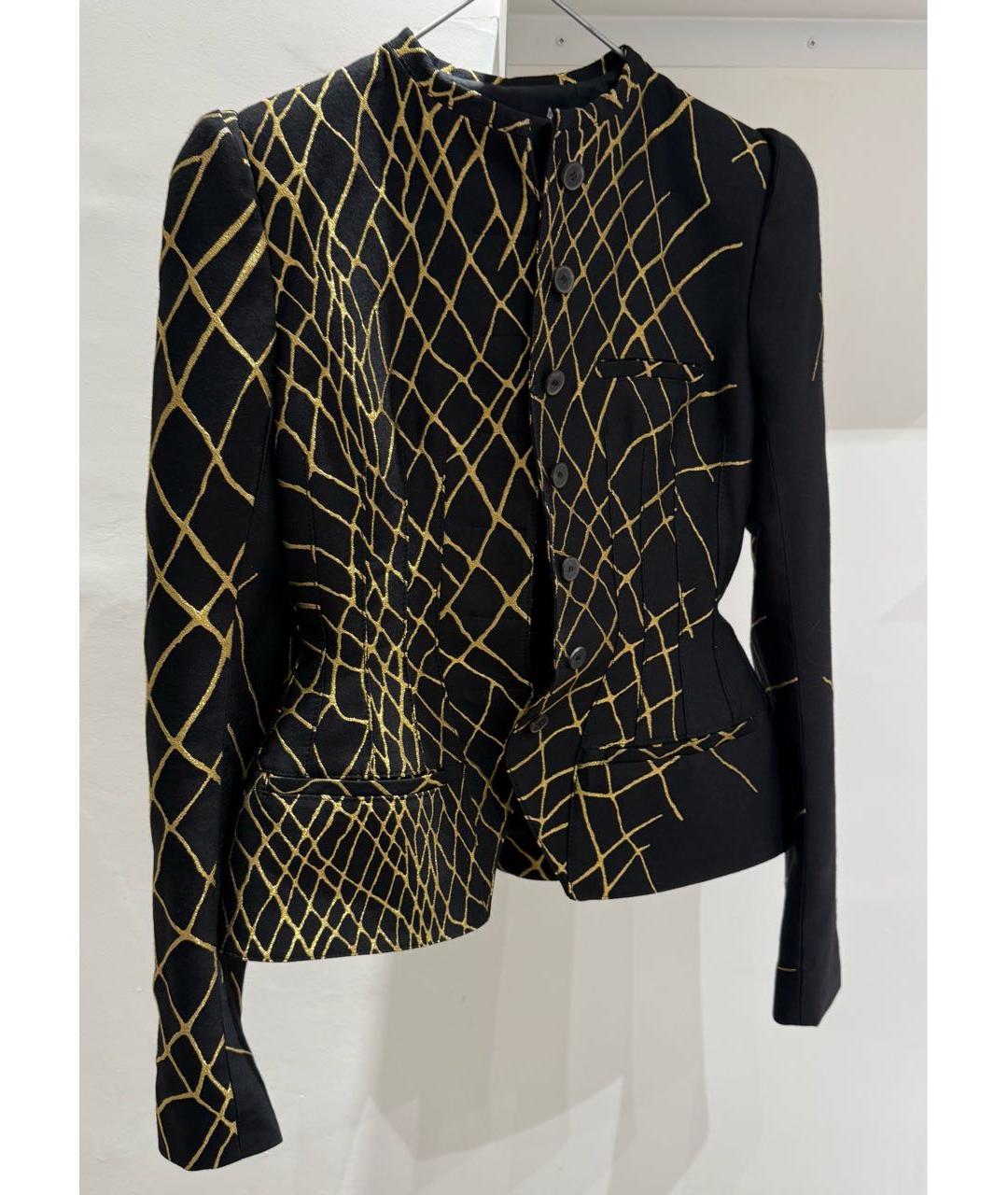 HAIDER ACKERMANN Черный шерстяной жакет/пиджак, фото 4