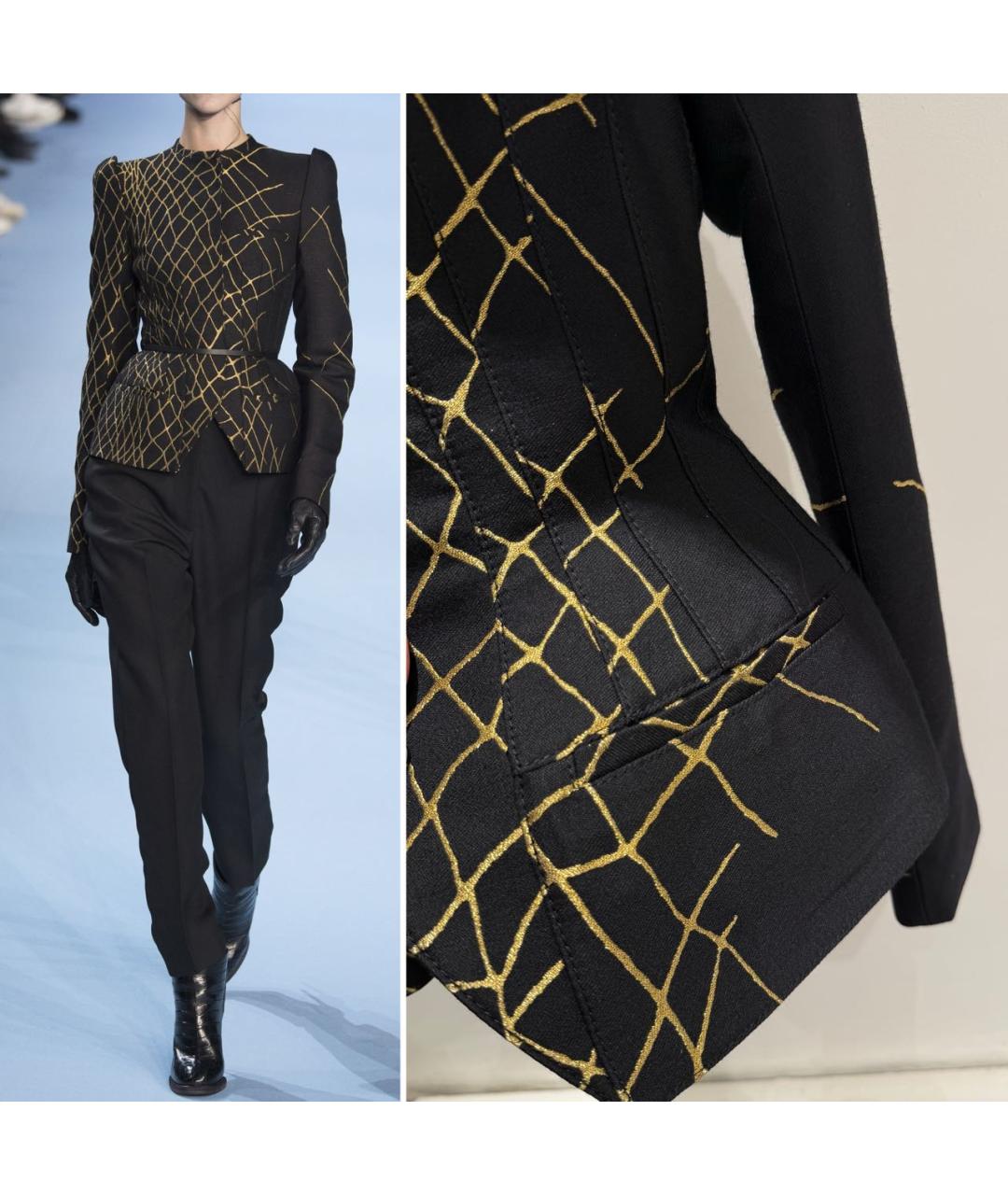 HAIDER ACKERMANN Черный шерстяной жакет/пиджак, фото 3