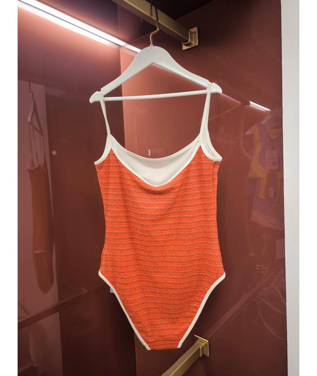 CELINE Оранжевый синтетический купальник, фото 2