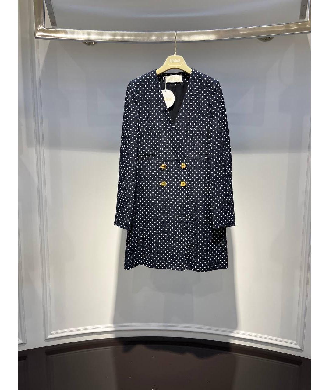 CHLOE Темно-синее пальто, фото 3