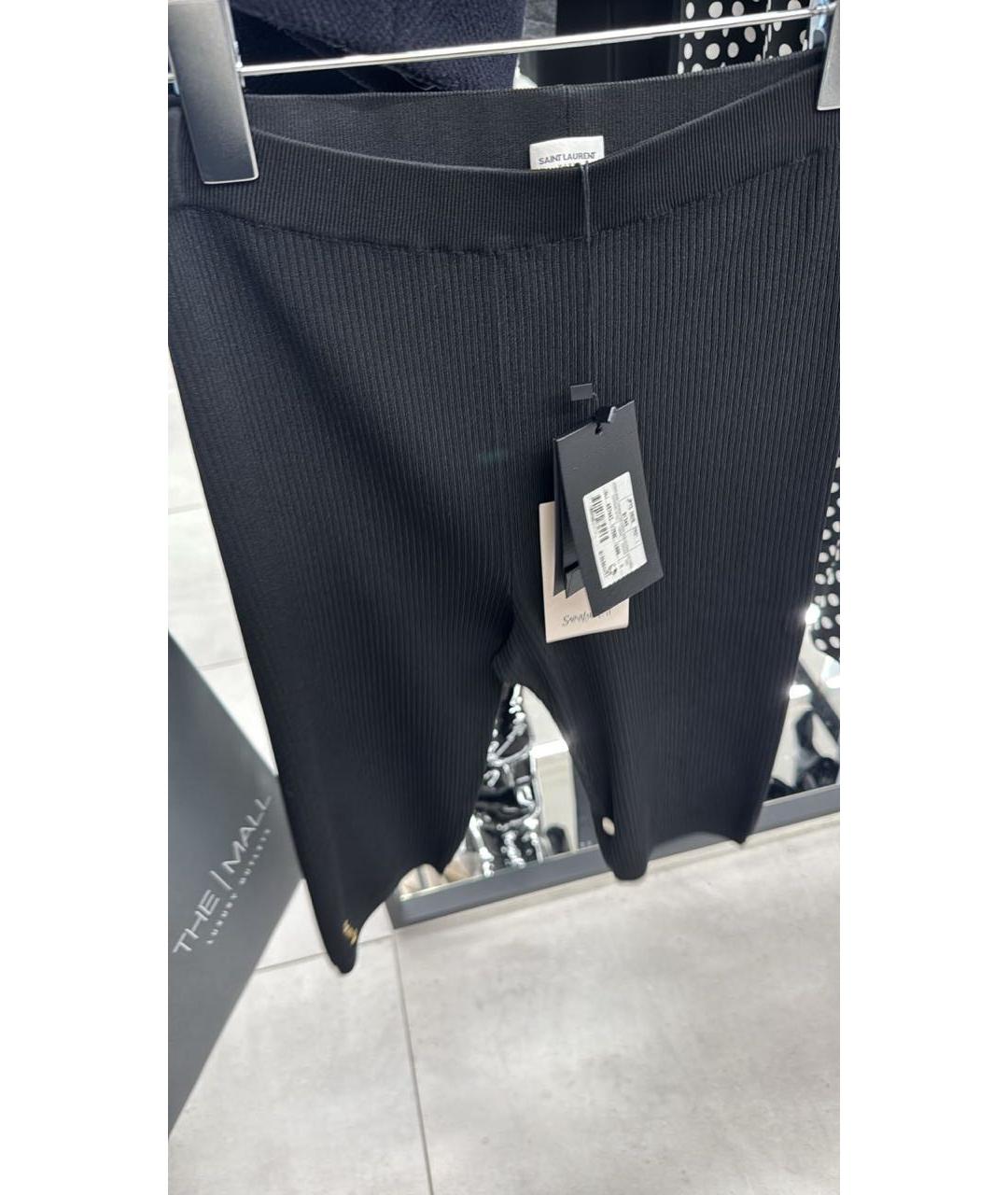 SAINT LAURENT Черные леггинсы и велосипедки, фото 5