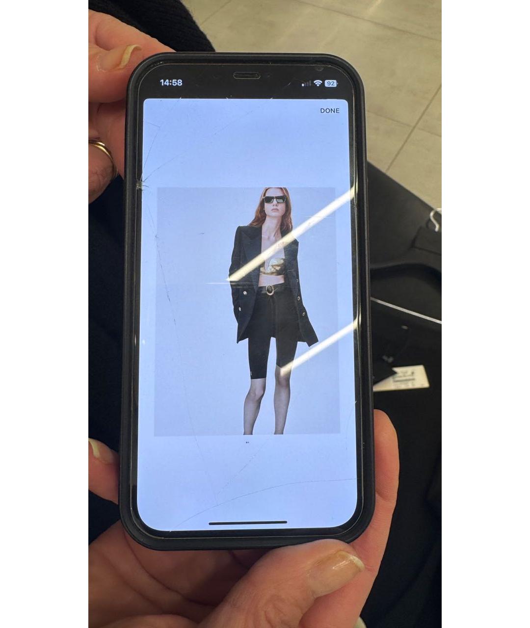 SAINT LAURENT Черные леггинсы и велосипедки, фото 3