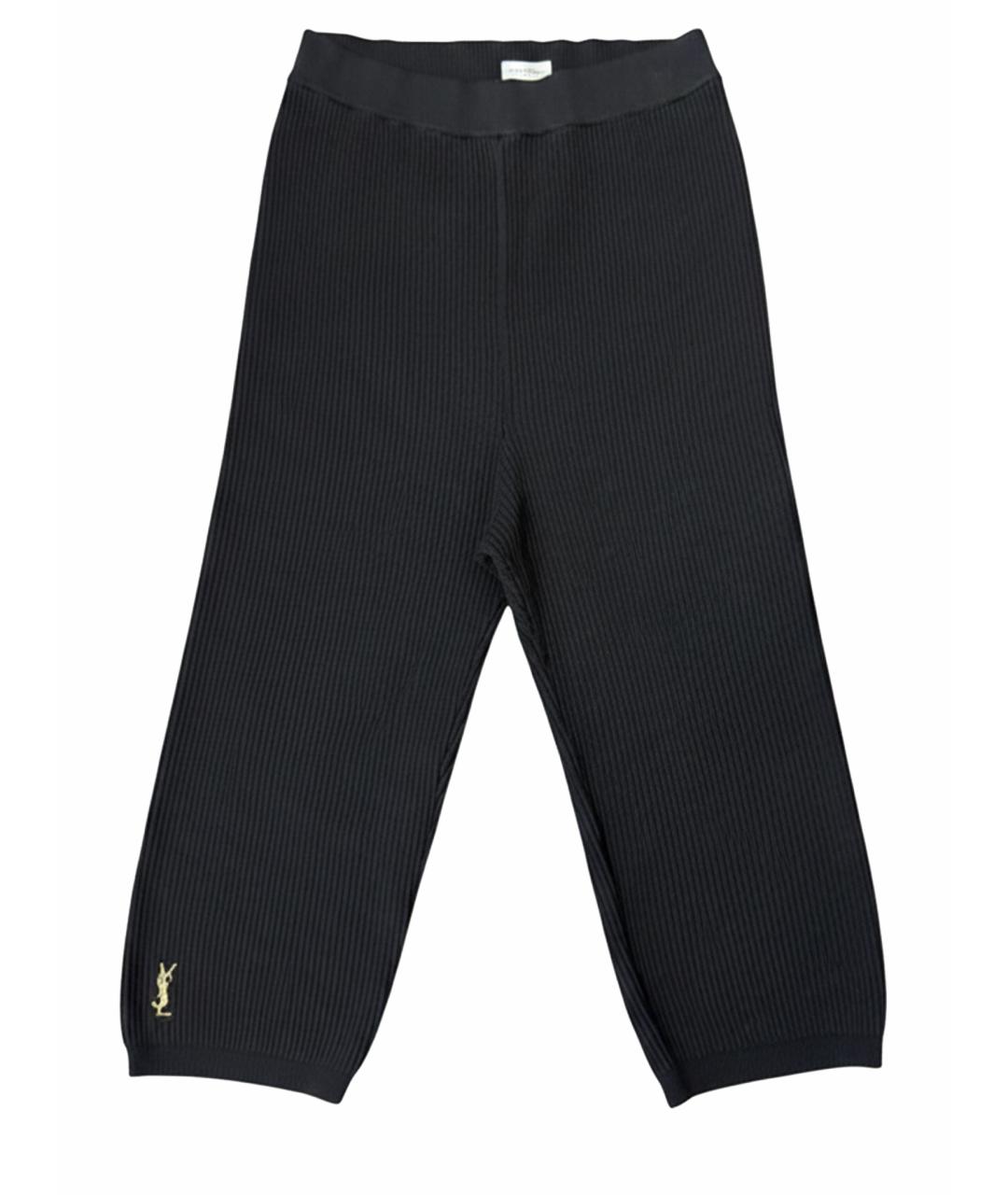 SAINT LAURENT Черные леггинсы и велосипедки, фото 1