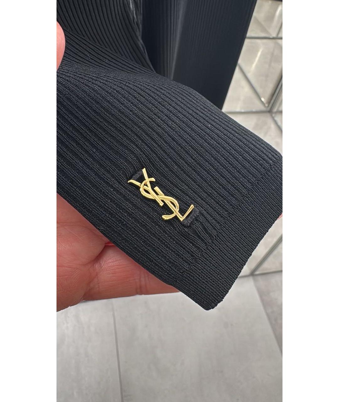 SAINT LAURENT Черные леггинсы и велосипедки, фото 2