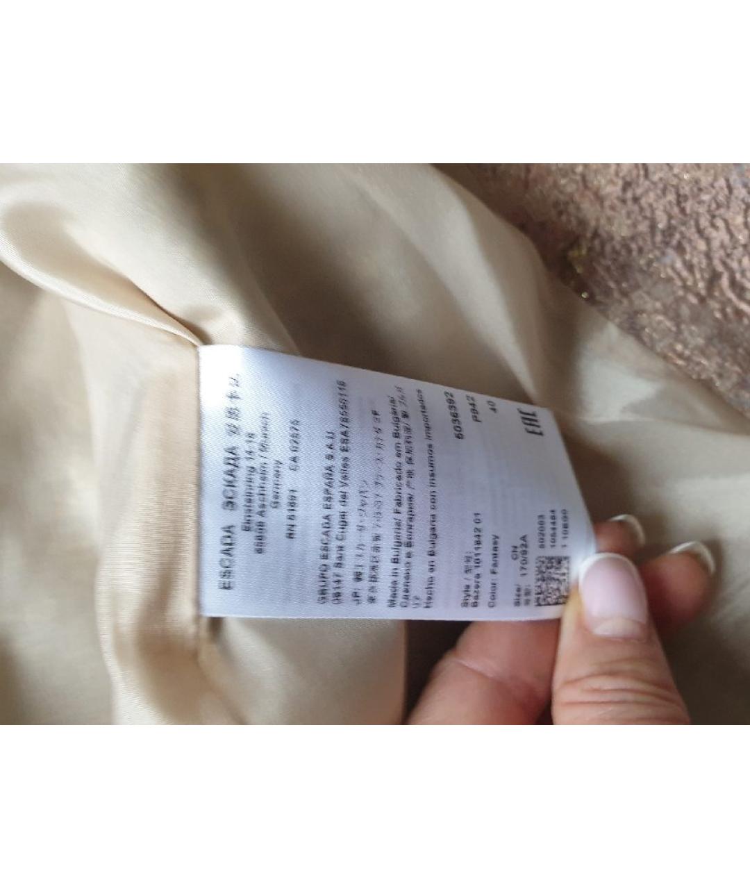 ESCADA Золотой жакет/пиджак, фото 7