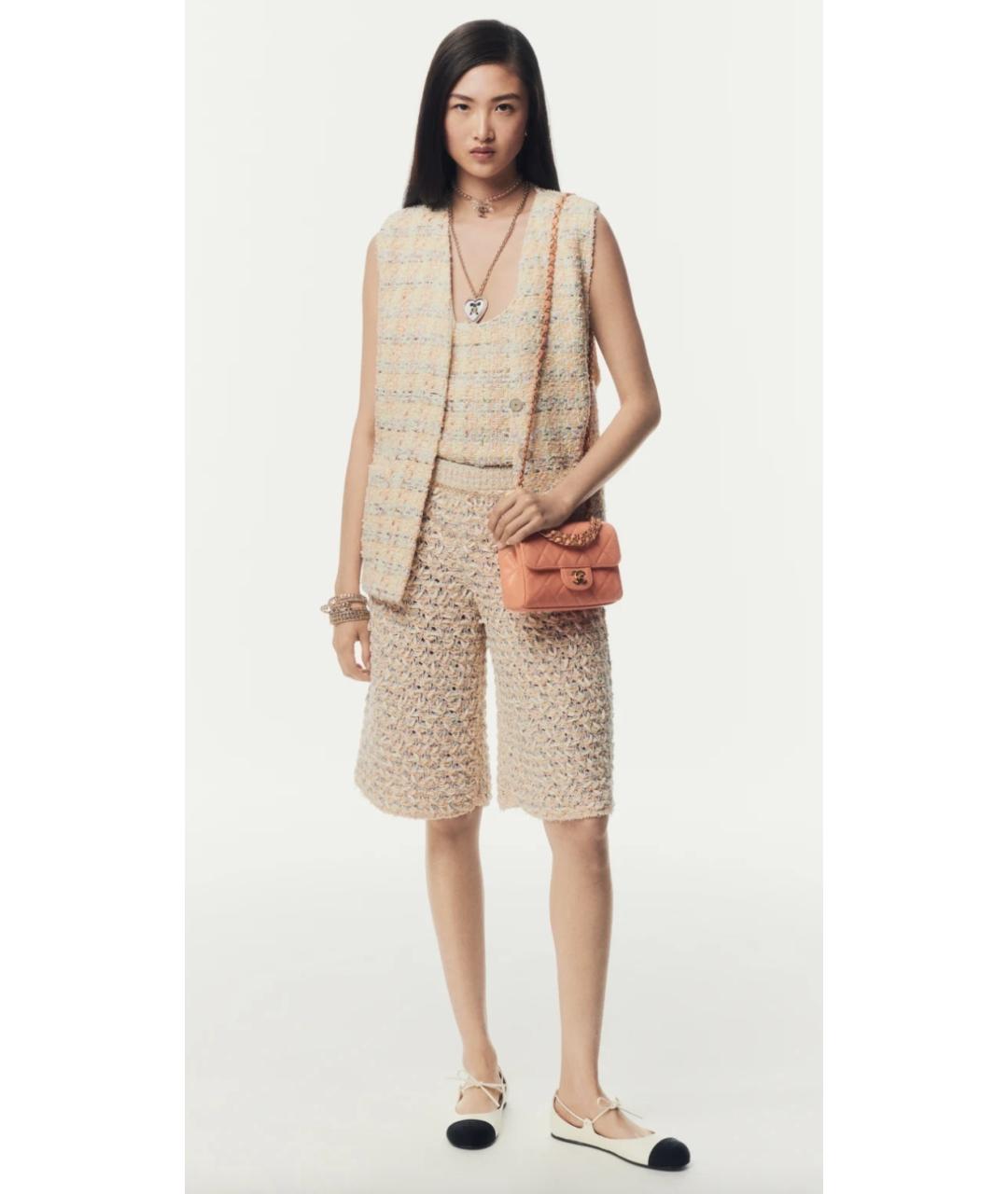 CHANEL Желтые хлопковые шорты, фото 2