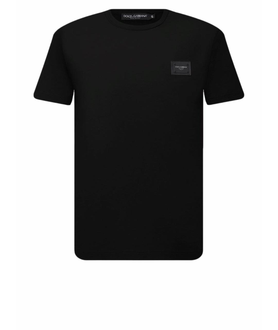 DOLCE&GABBANA Черная хлопковая футболка, фото 1