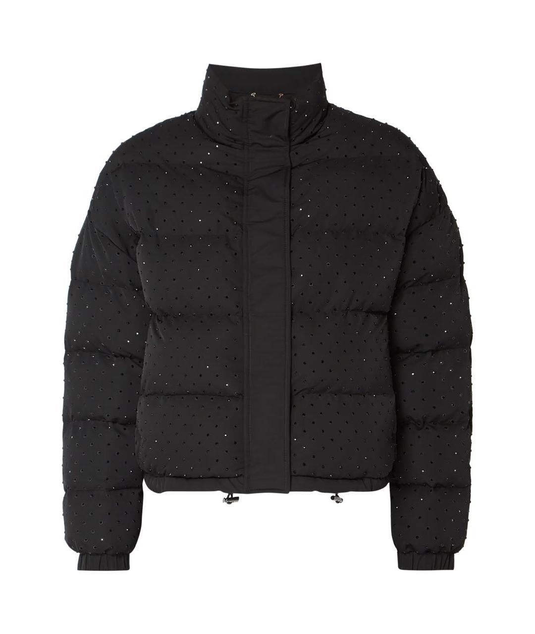 TWIN-SET Черный полиэстеровый пуховик, фото 9