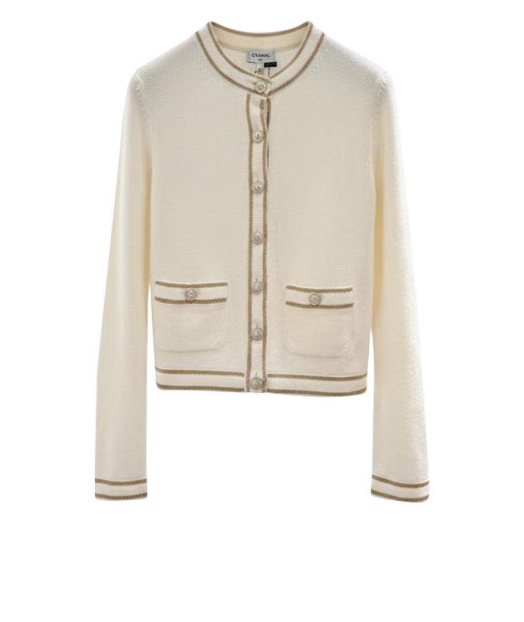 CHANEL Бежевый кашемировый кардиган, фото 1