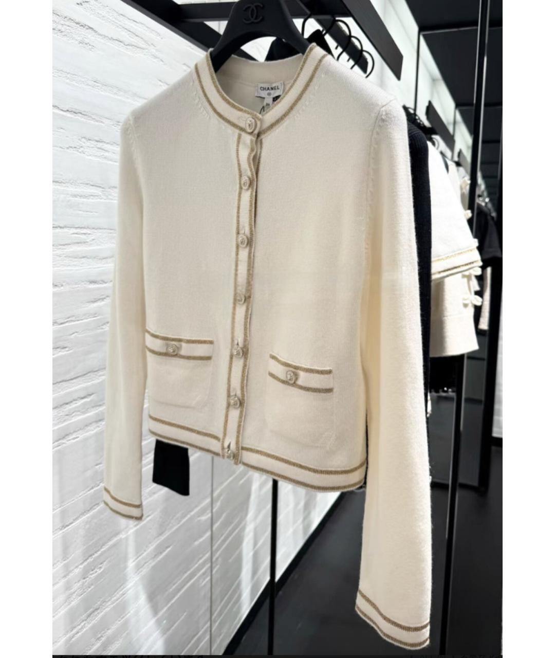 CHANEL Бежевый кашемировый кардиган, фото 2