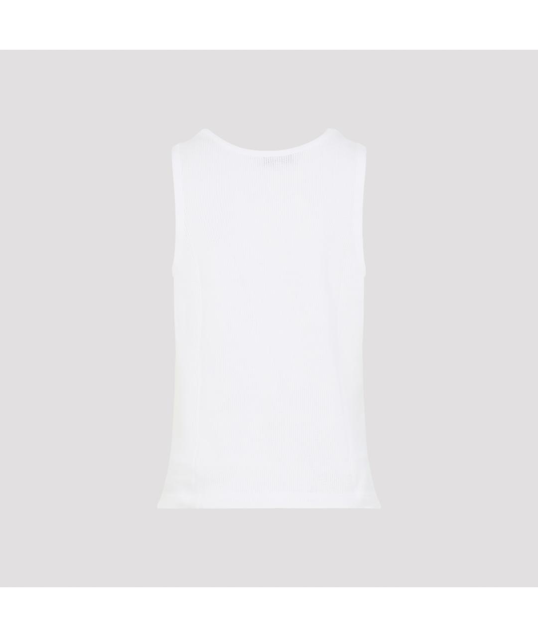 STUDIO NICHOLSON Белая хлопковая майка, фото 4