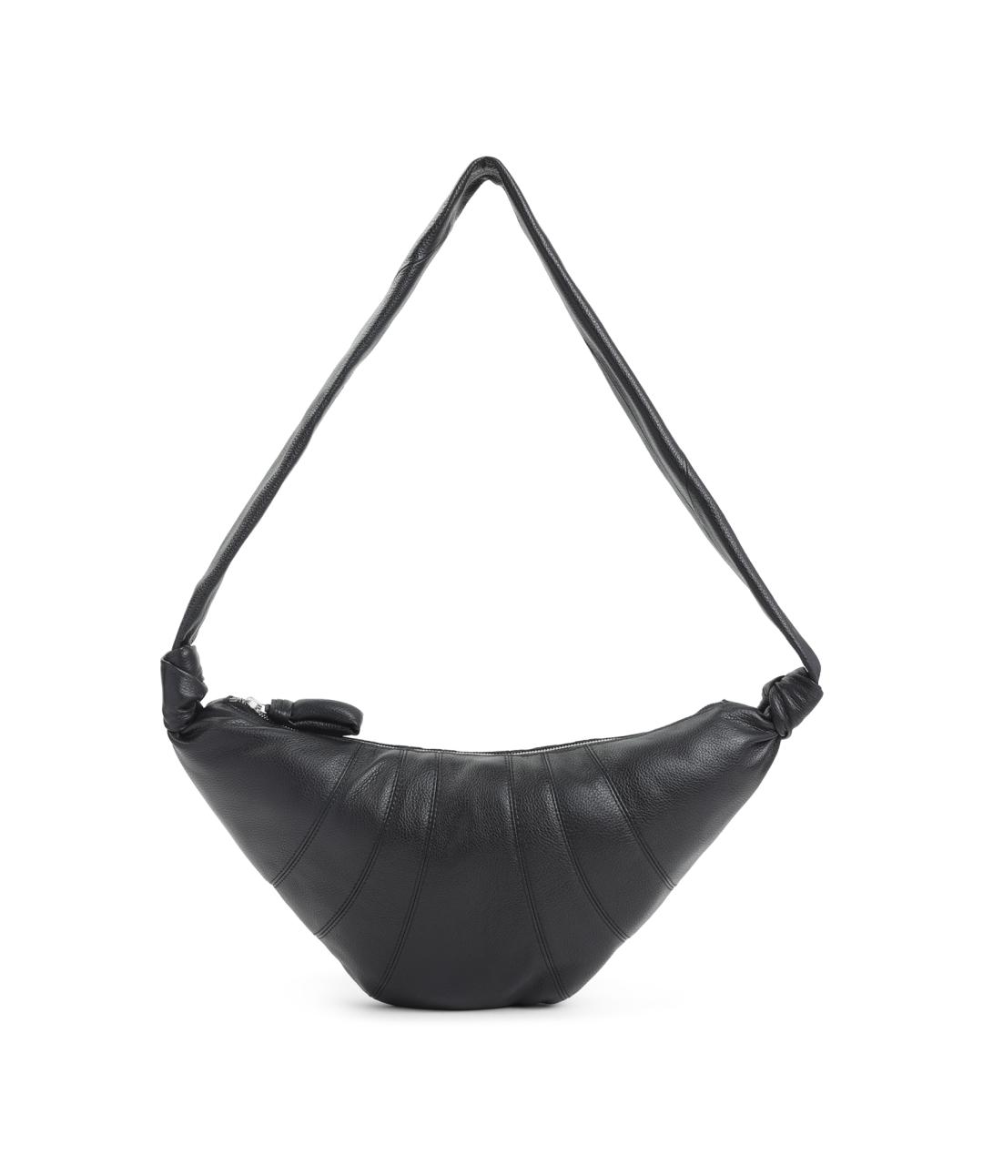 LEMAIRE Черная кожаная сумка через плечо, фото 1