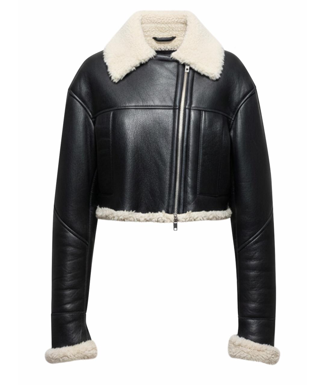 DROME Черная дубленка, фото 1