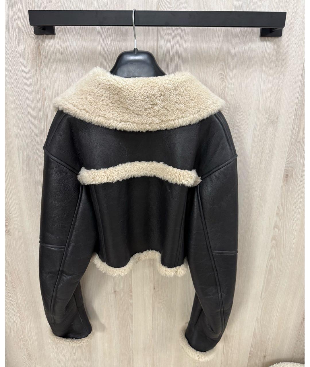 DROME Черная дубленка, фото 5