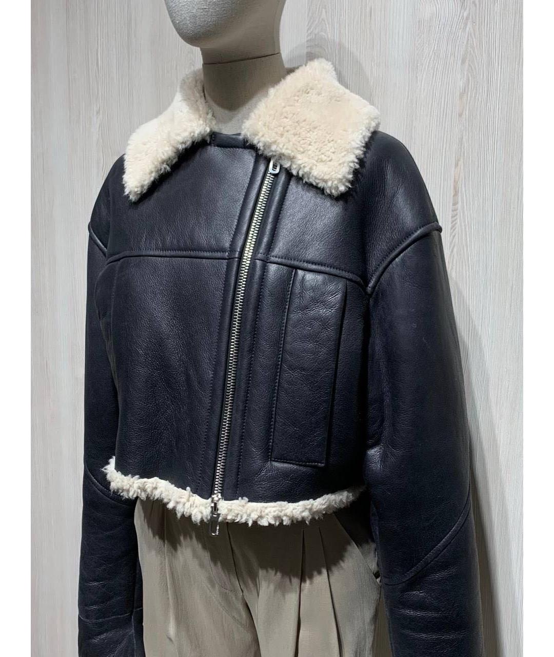 DROME Черная дубленка, фото 3