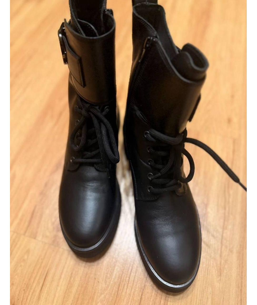 FURLA Черные кожаные ботинки, фото 2