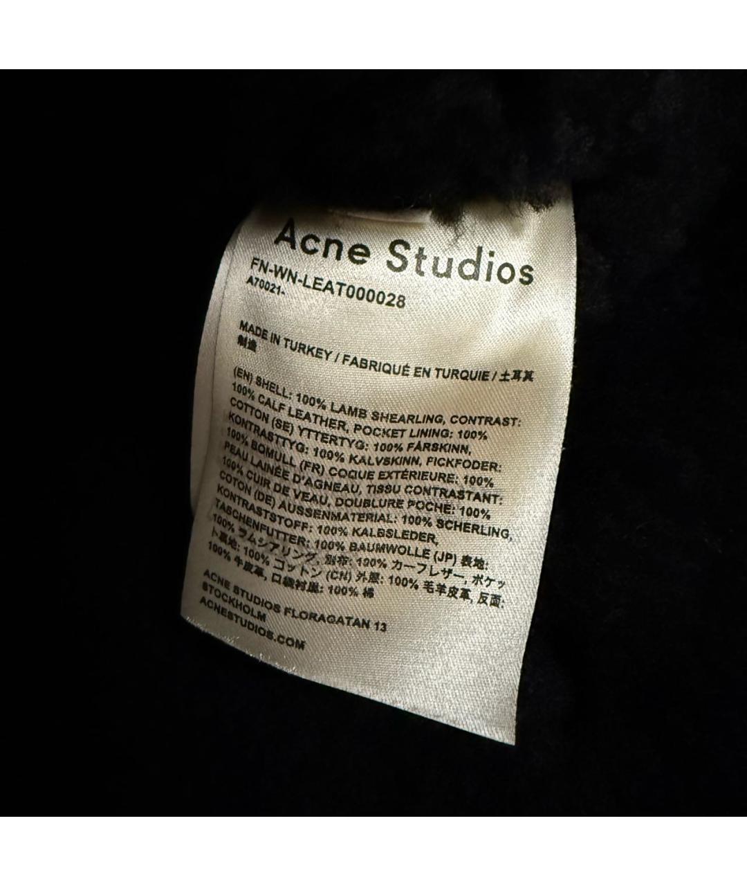 ACNE STUDIOS Черная дубленка, фото 8