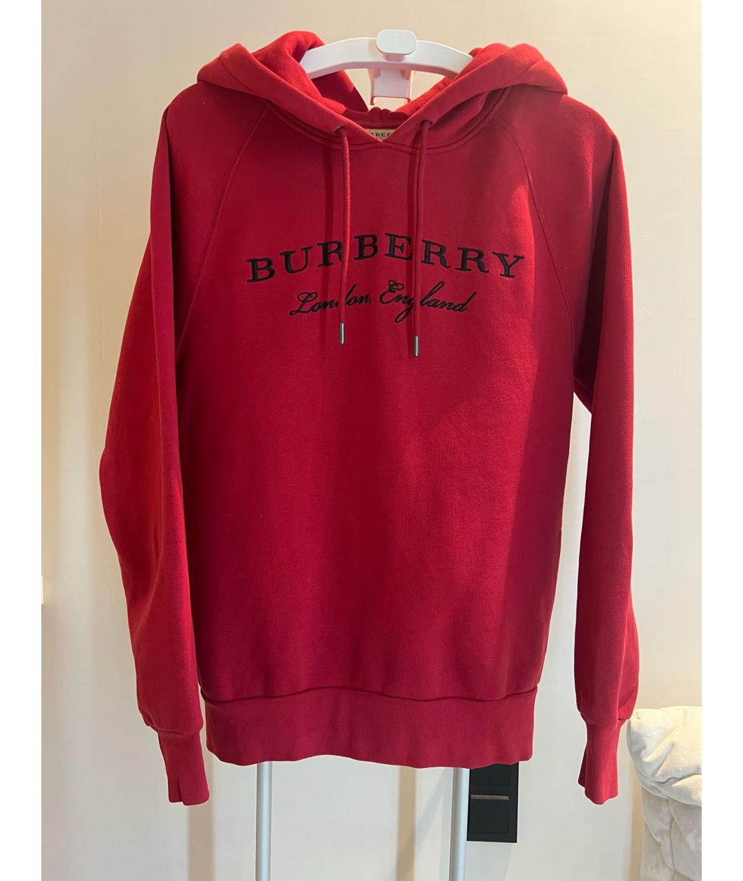 BURBERRY Красный хлопковый джемпер / свитер, фото 6