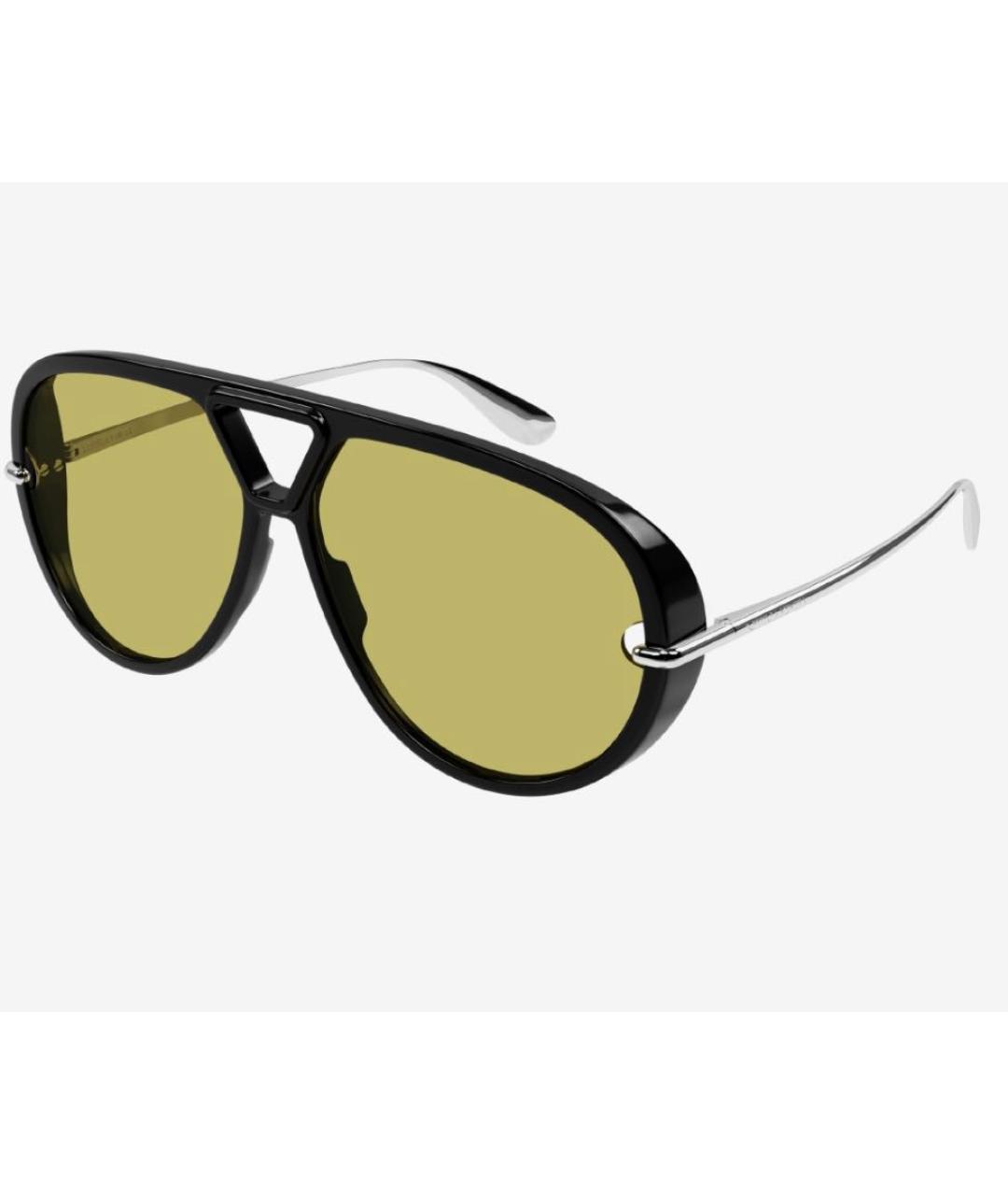 BOTTEGA VENETA Черные пластиковые солнцезащитные очки, фото 4