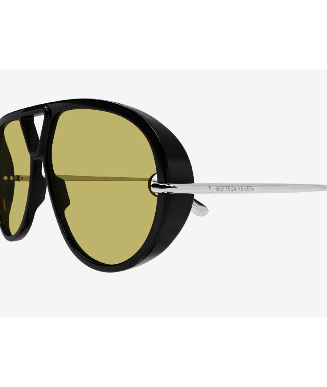 BOTTEGA VENETA Черные пластиковые солнцезащитные очки, фото 3