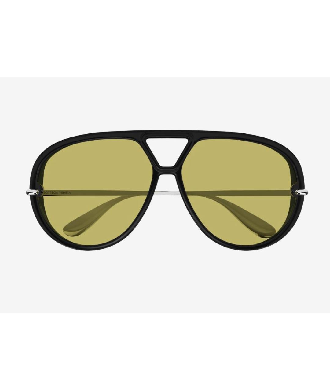 BOTTEGA VENETA Черные пластиковые солнцезащитные очки, фото 2