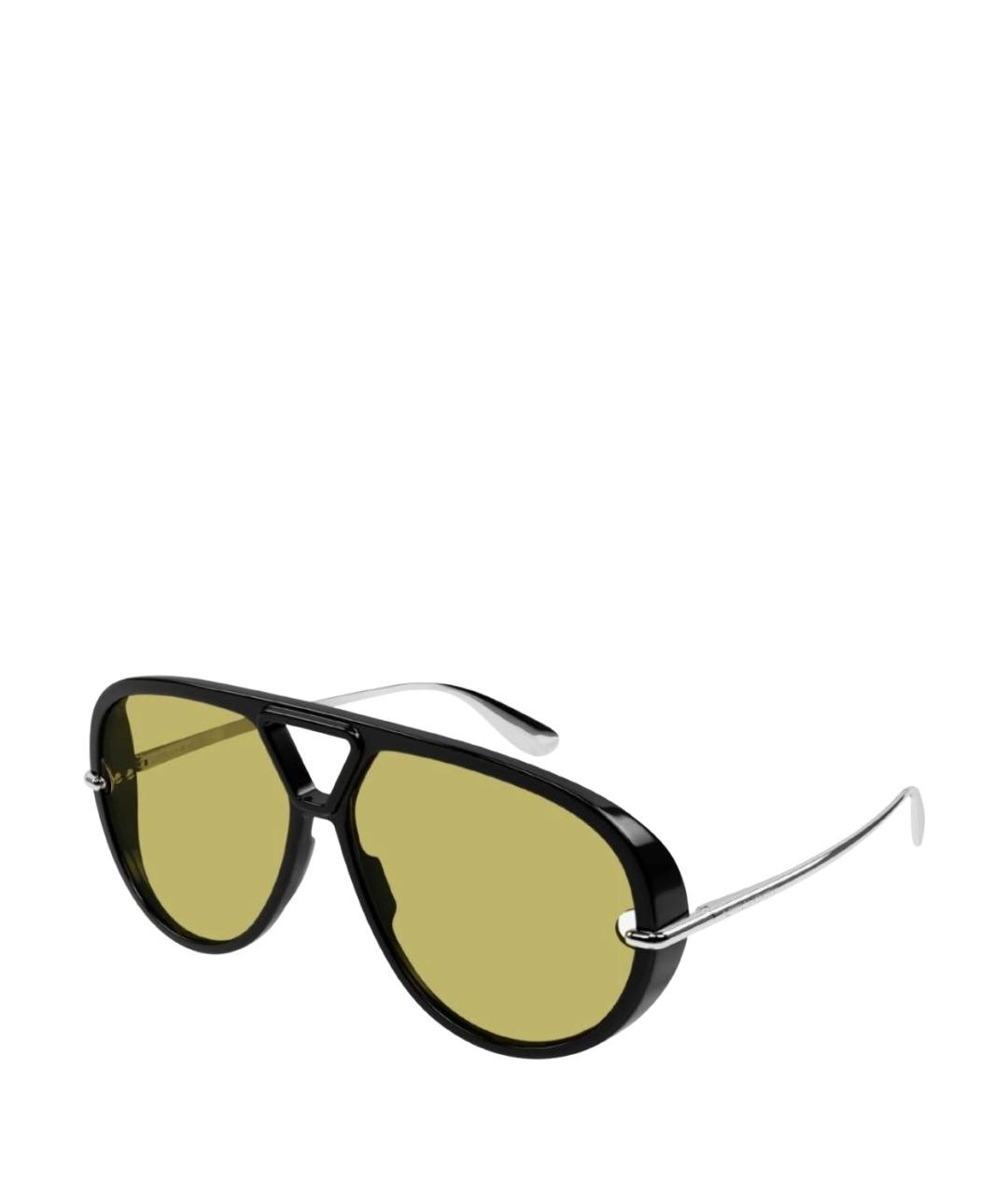 BOTTEGA VENETA Черные пластиковые солнцезащитные очки, фото 1