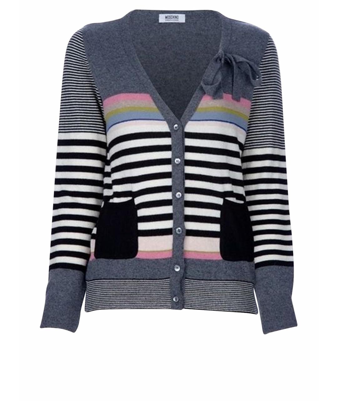 MOSCHINO Мульти шерстяной кардиган, фото 1
