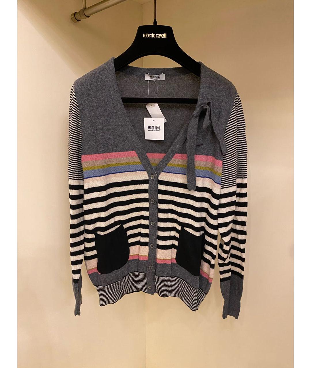 MOSCHINO Мульти шерстяной кардиган, фото 2