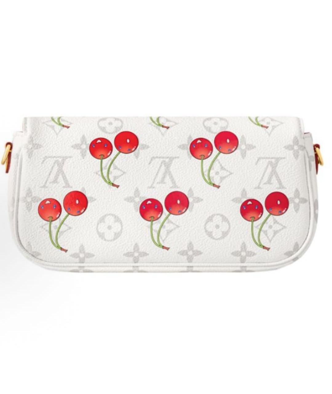 LOUIS VUITTON Белая кожаная сумка через плечо, фото 3