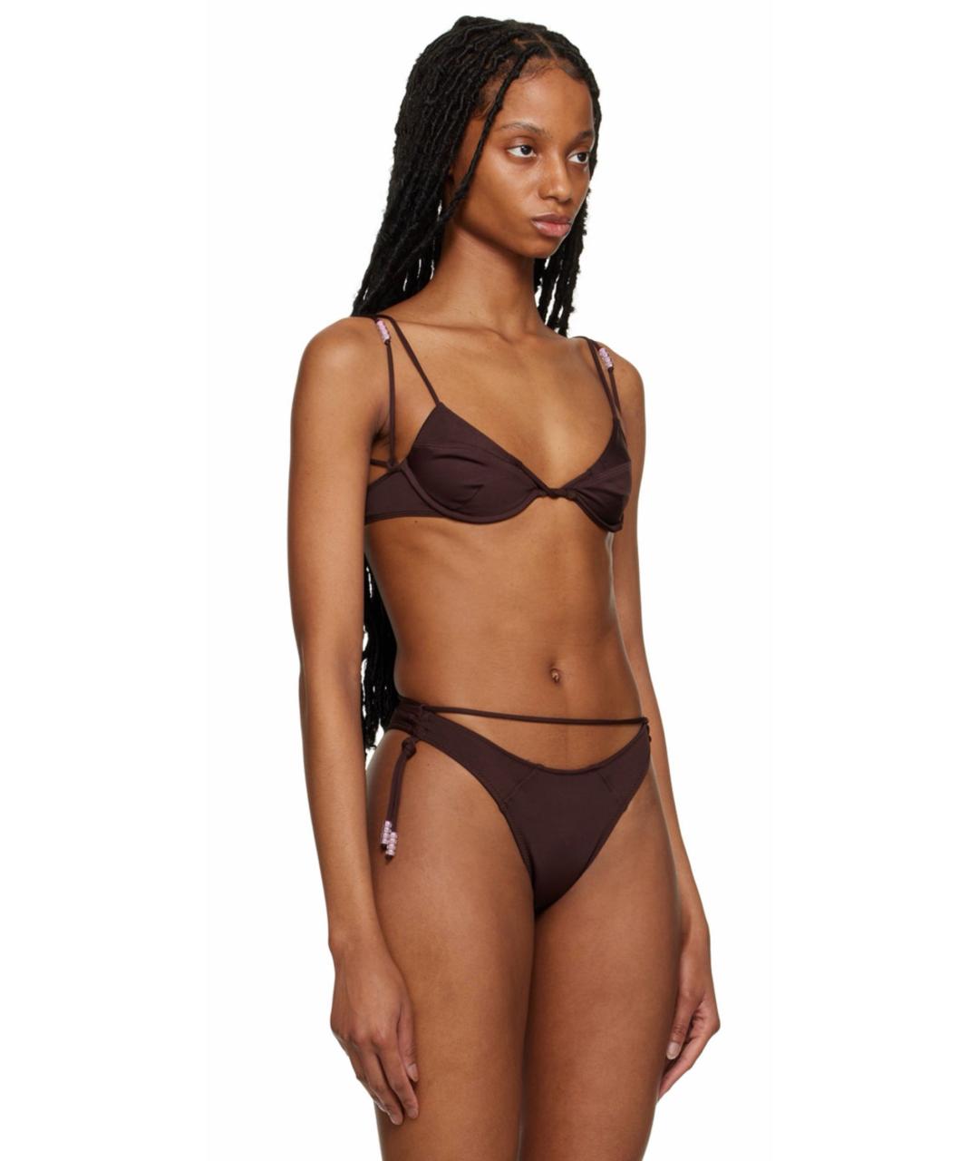 JACQUEMUS Коричневый купальник, фото 5