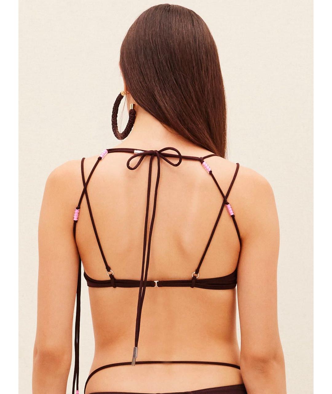 JACQUEMUS Коричневый купальник, фото 3