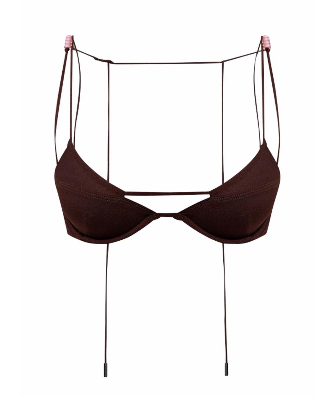 JACQUEMUS Коричневый купальник, фото 1