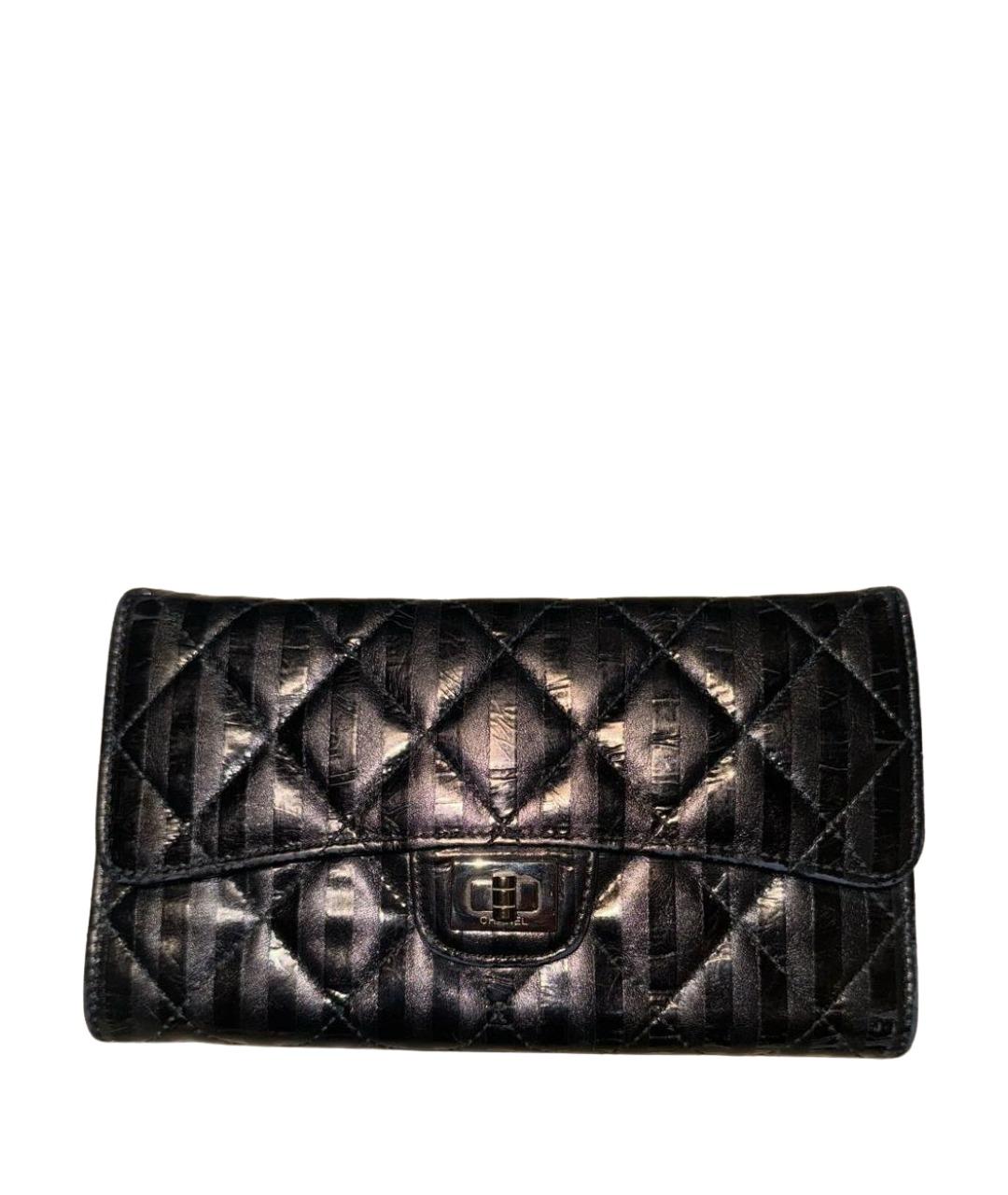 CHANEL Черный кожаный кошелек, фото 1