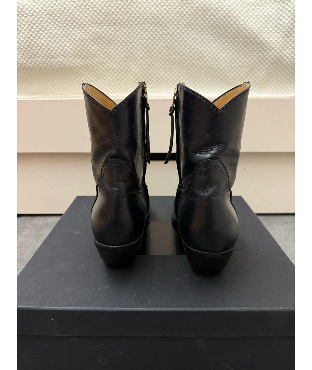 R13 Черные кожаные полусапоги, фото 4