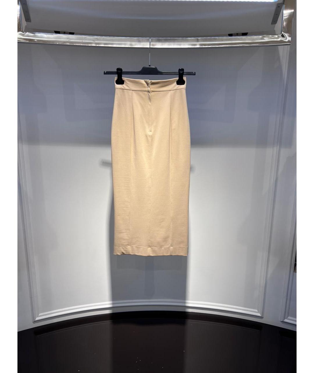 DOLCE&GABBANA Бежевая юбка макси, фото 2