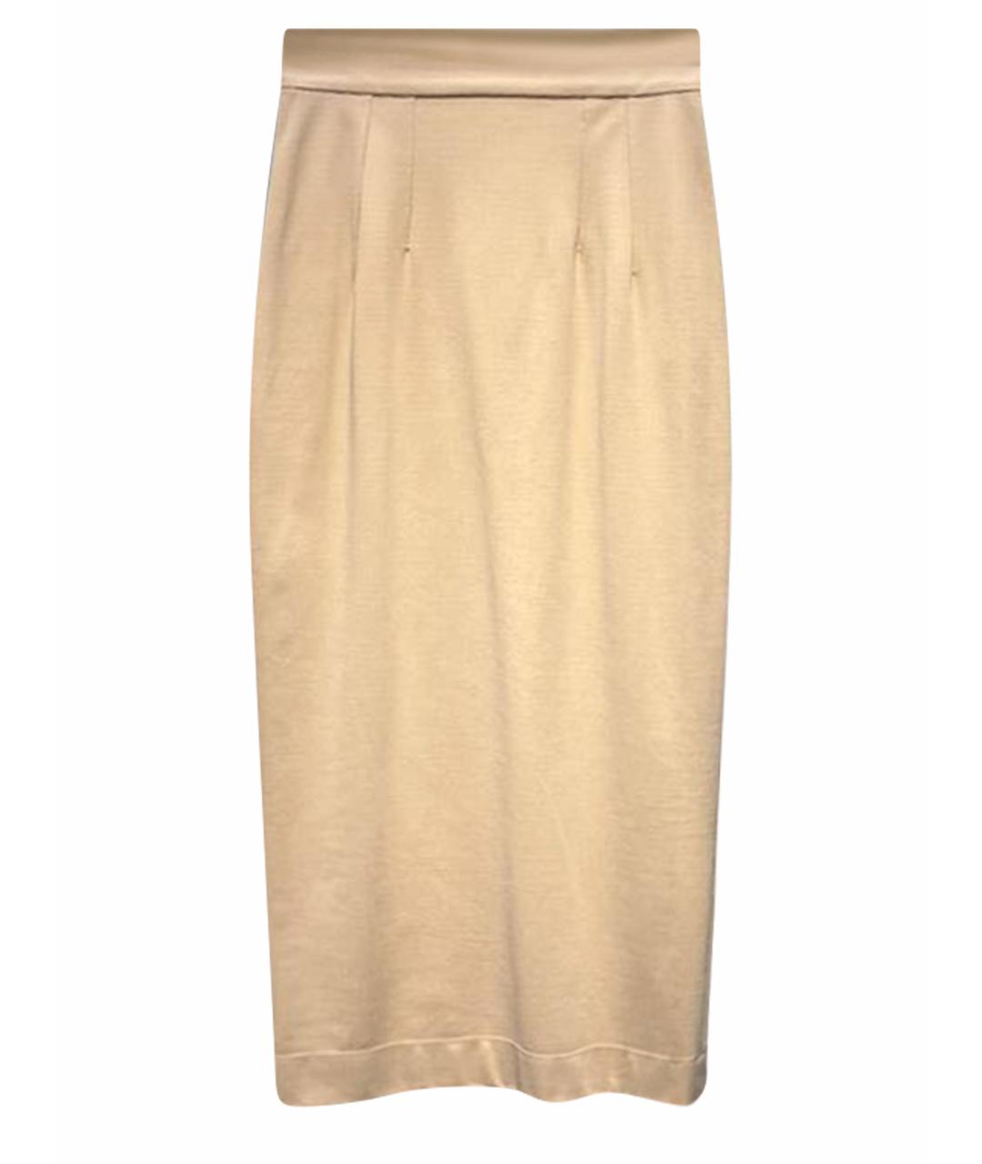 DOLCE&GABBANA Бежевая юбка макси, фото 1