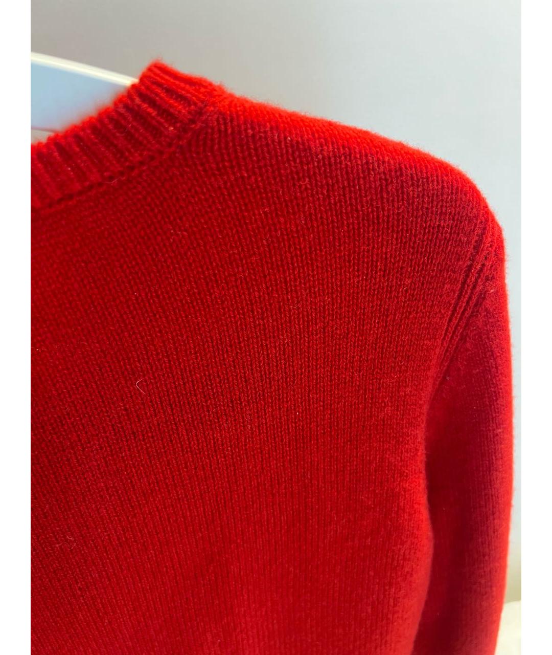 ALBERTA FERRETTI Красный шерстяной джемпер / свитер, фото 6