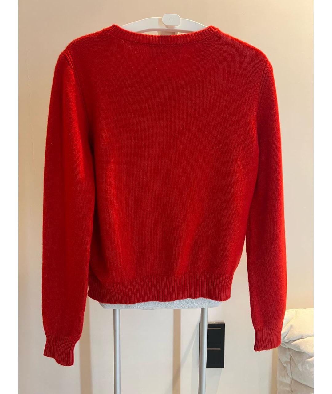 ALBERTA FERRETTI Красный шерстяной джемпер / свитер, фото 2