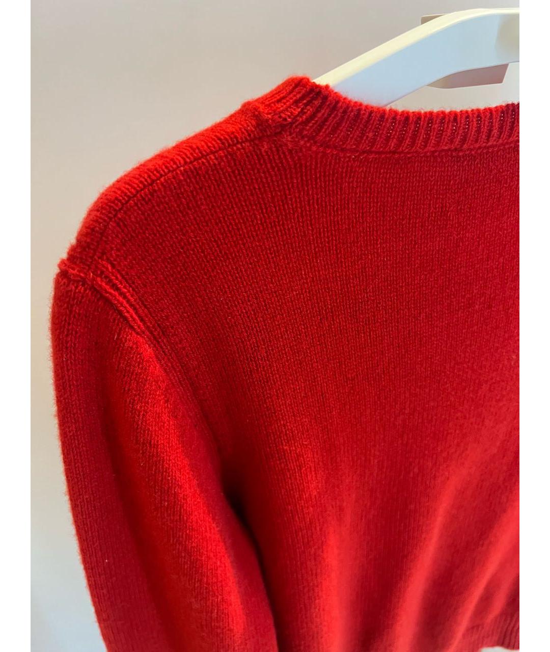 ALBERTA FERRETTI Красный шерстяной джемпер / свитер, фото 5