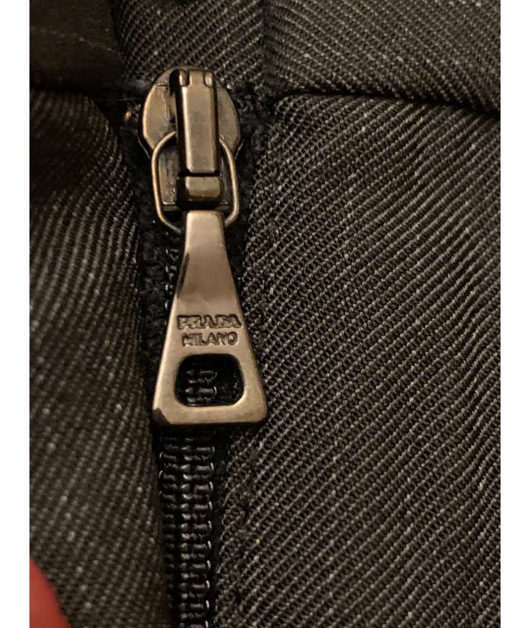 PRADA Серые хлопковые бриджи, фото 5