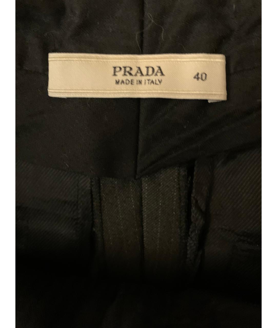 PRADA Серые хлопковые бриджи, фото 3
