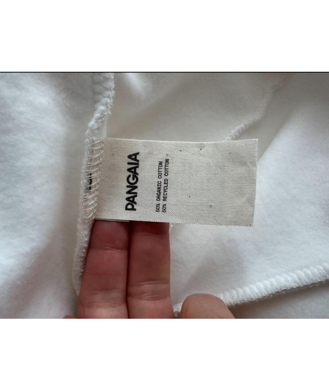 THE PANGAIA Белое хлопковое повседневное платье, фото 6