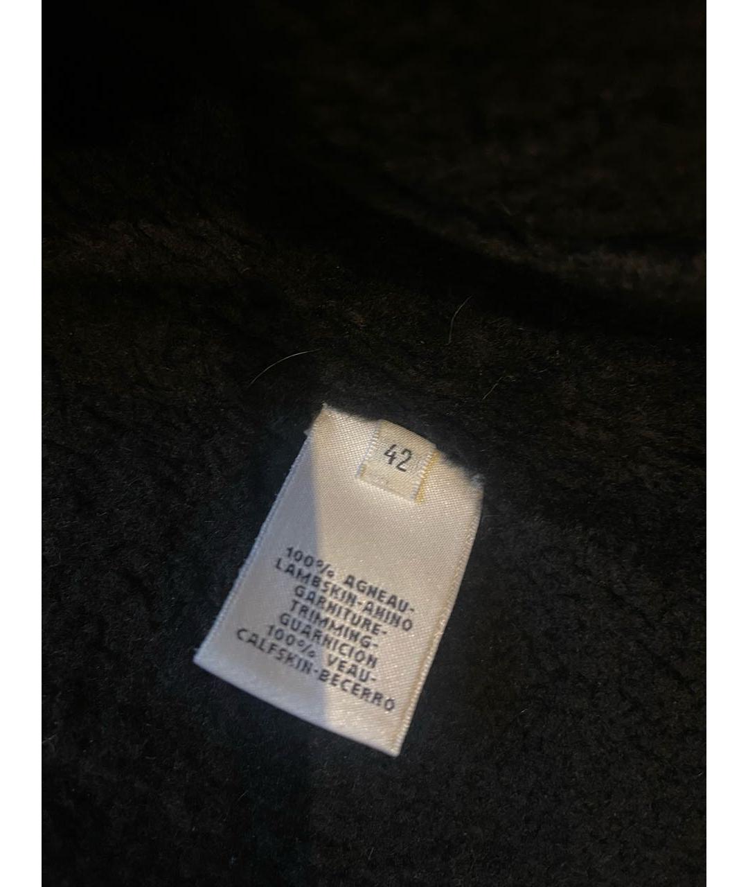 HERMES Черный кожаный жилет, фото 6
