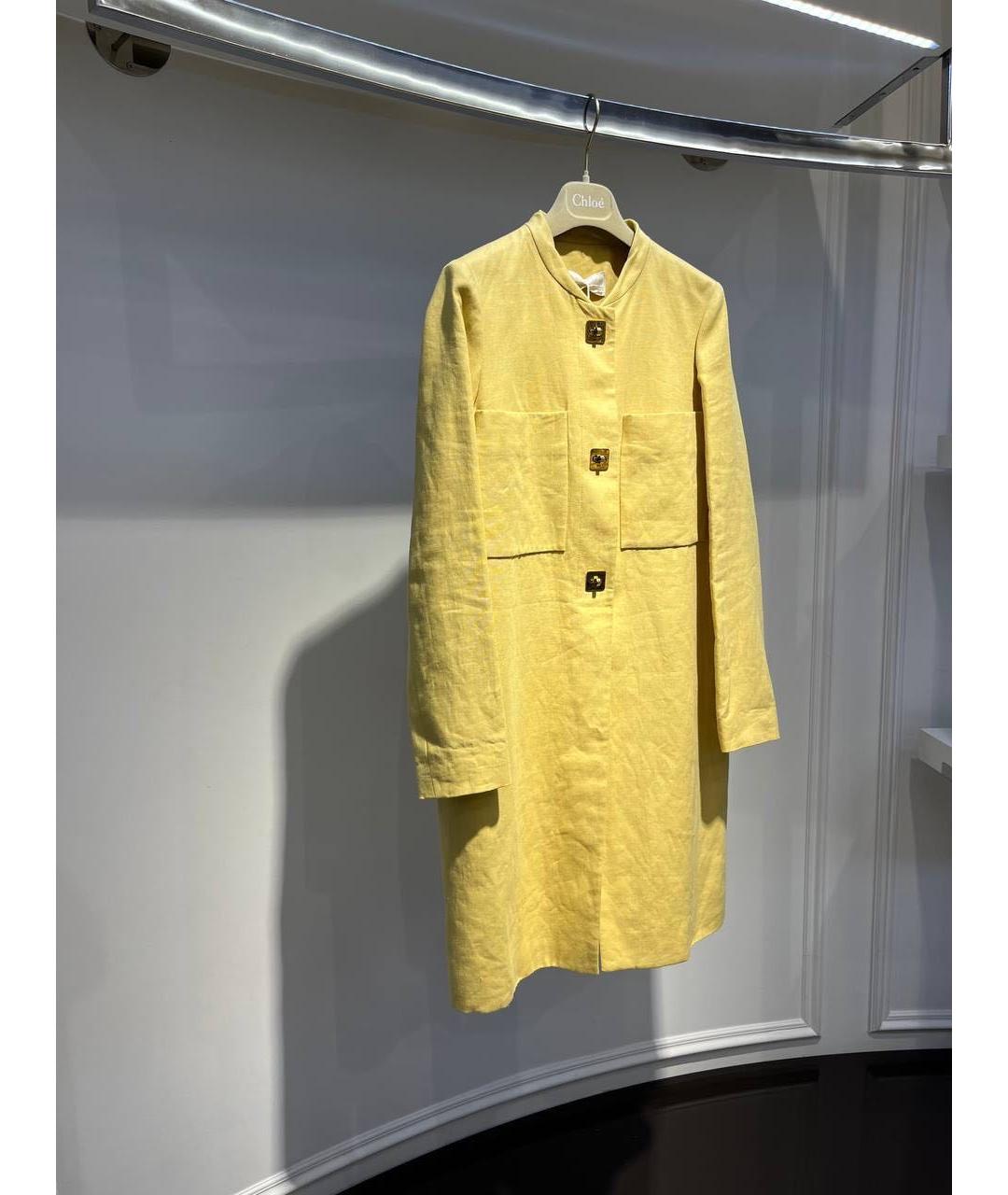 CHLOE Желтое пальто, фото 3