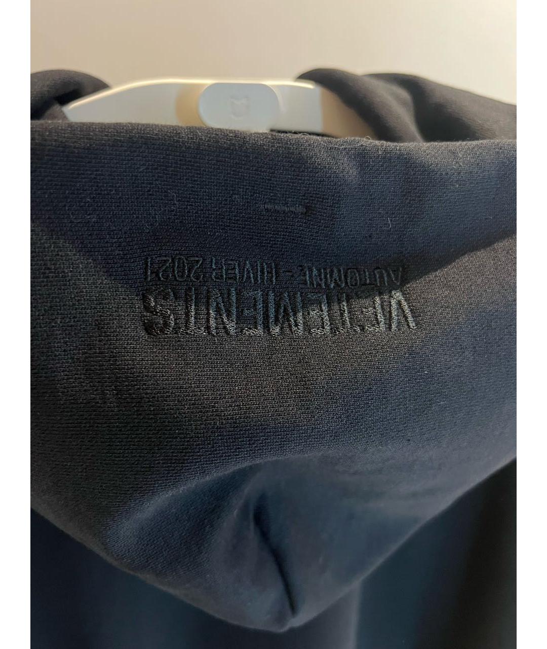 VETEMENTS Черный хлопковый джемпер / свитер, фото 5